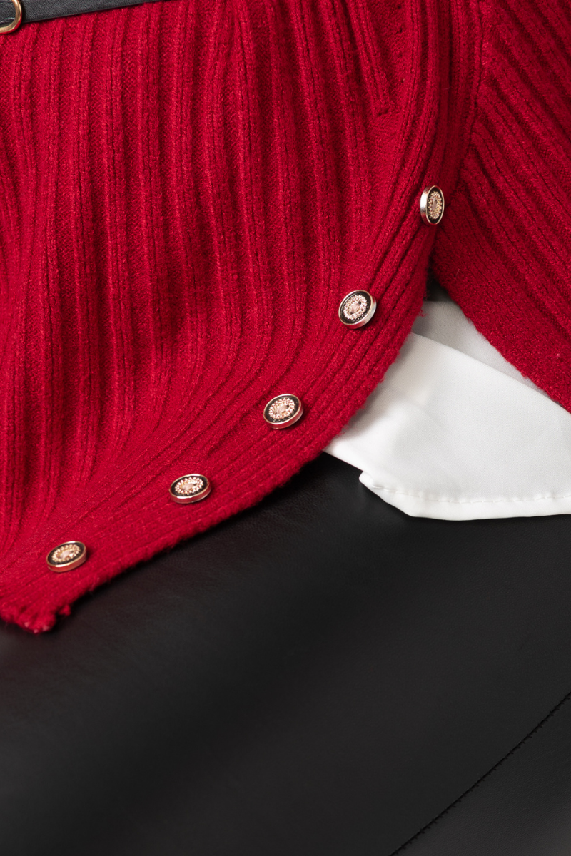 APRIL 2 PCS SHIRT & JUMPER SET - BLACK