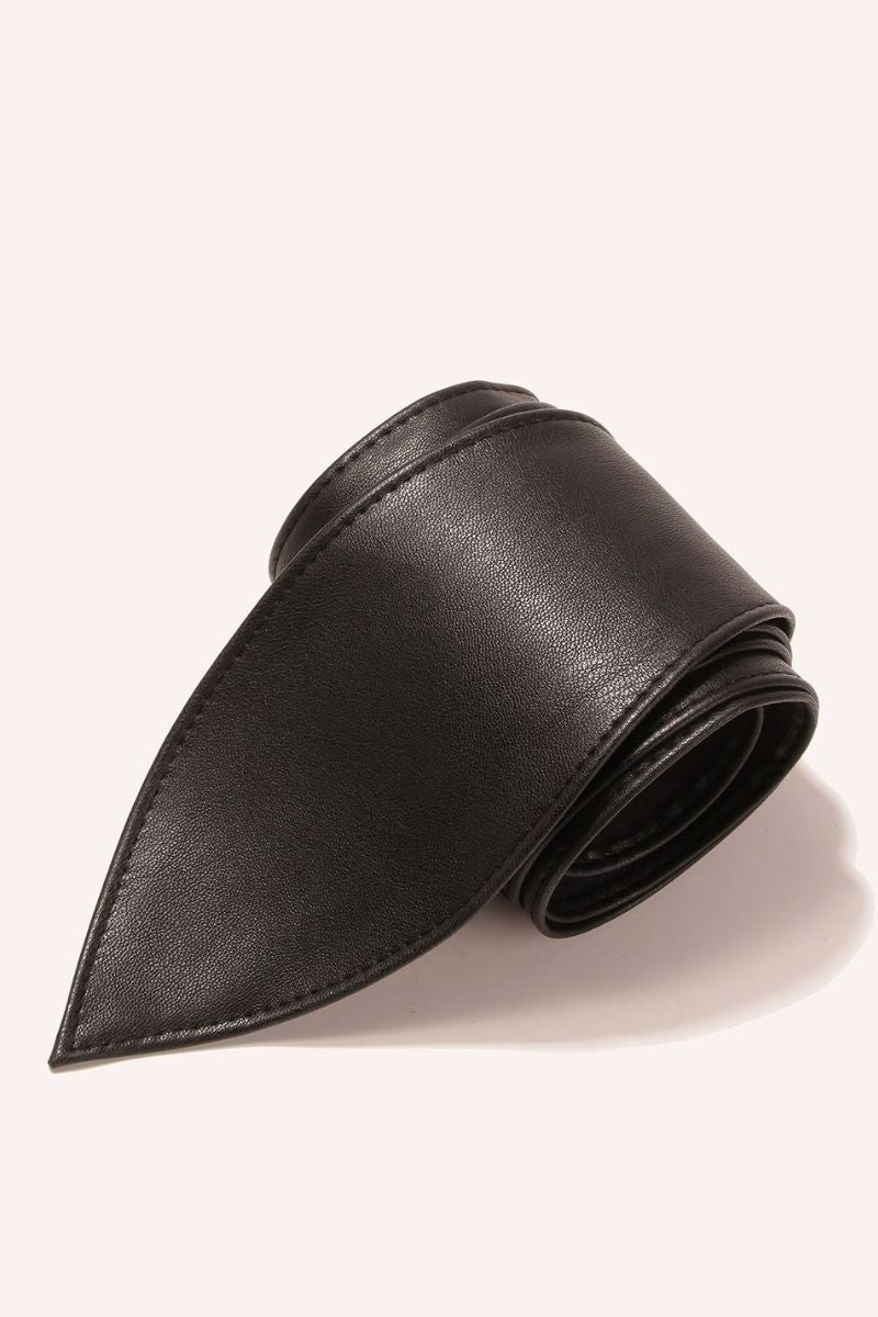 Sienna Faux Leather Obi Wrap Belt