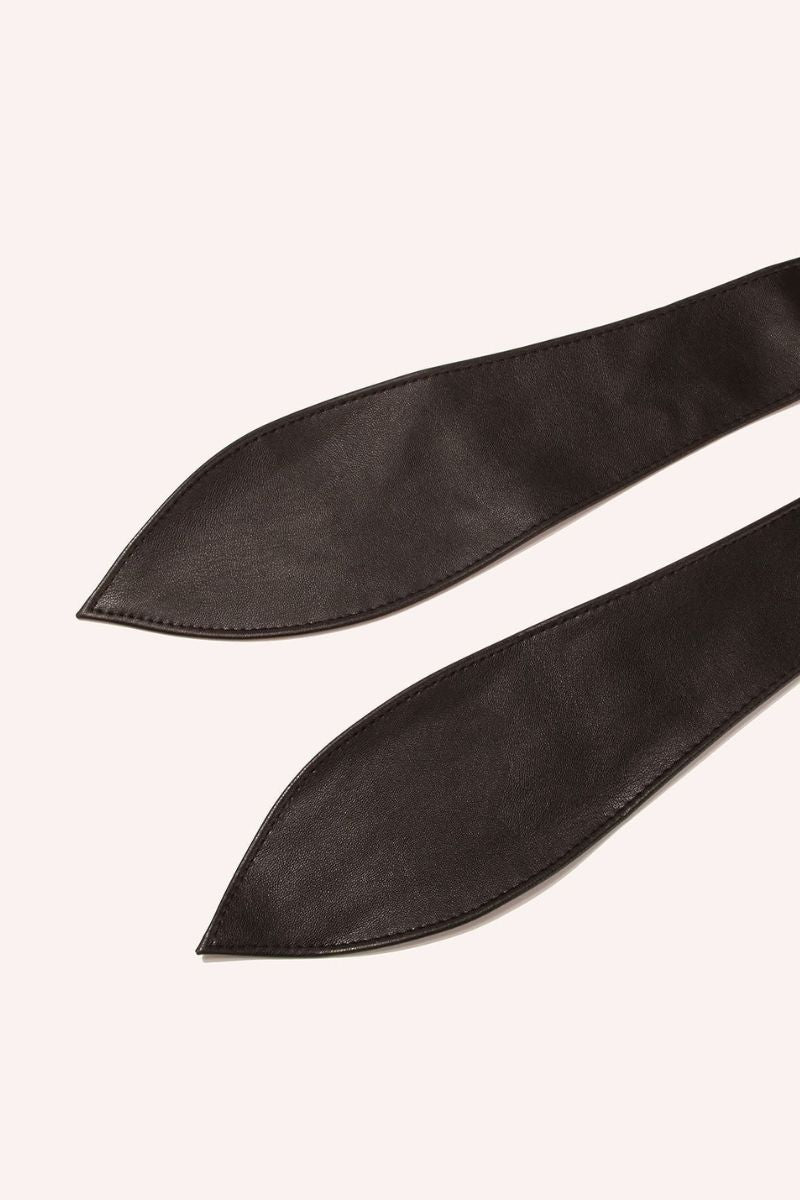 Sienna Faux Leather Obi Wrap Belt