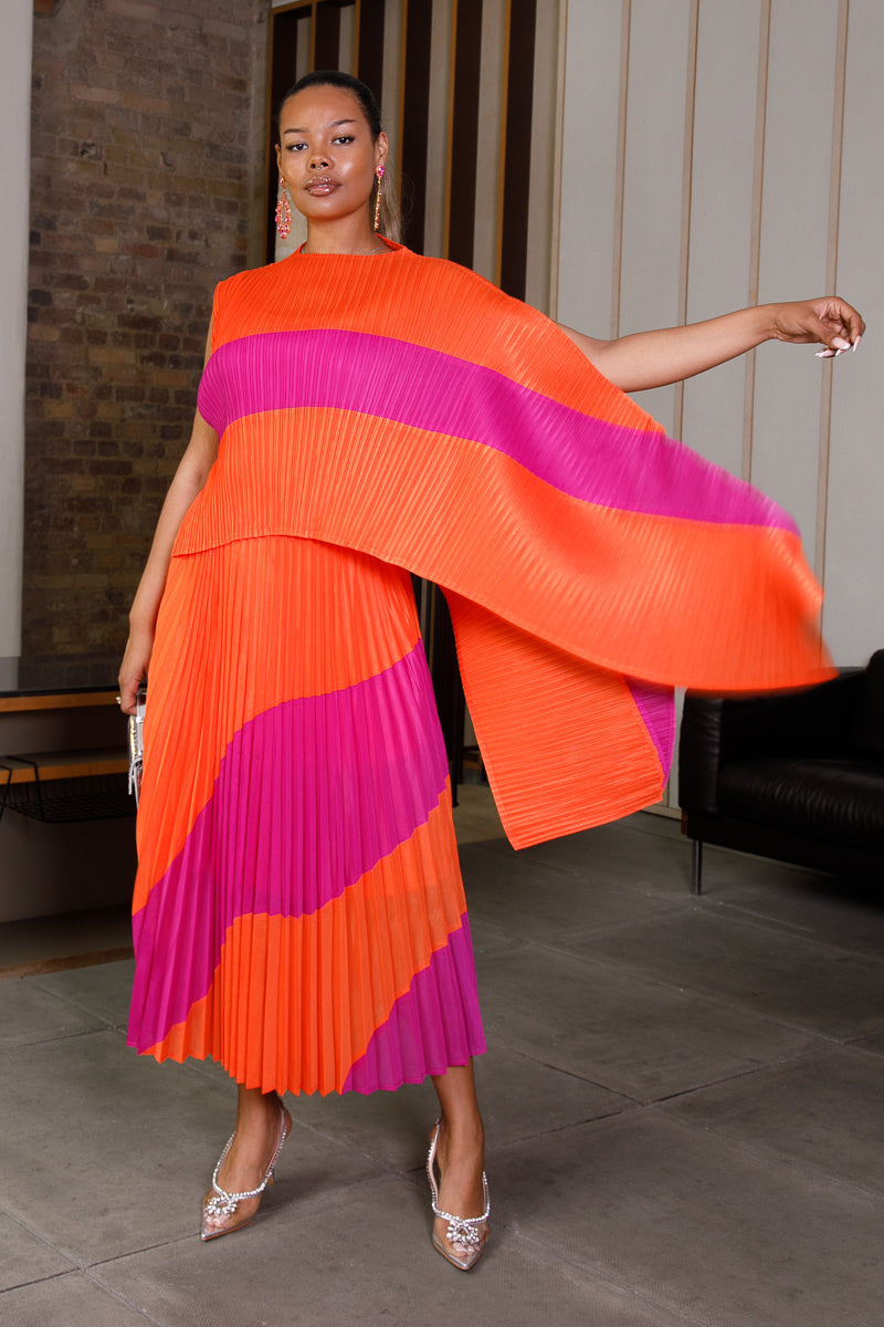 Sade Pleated Skirt Set