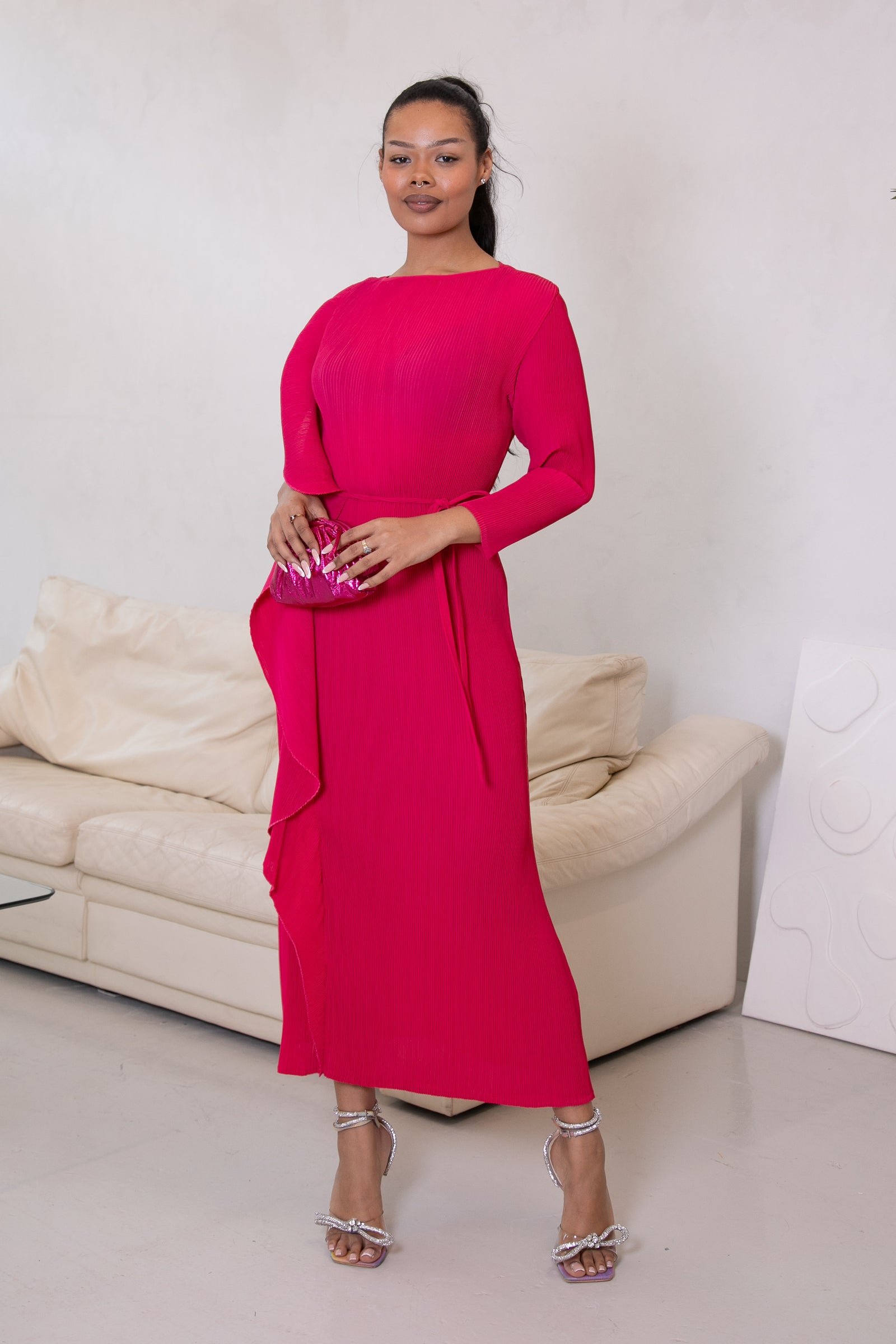 TITI RUFFLE DRESS - PINK