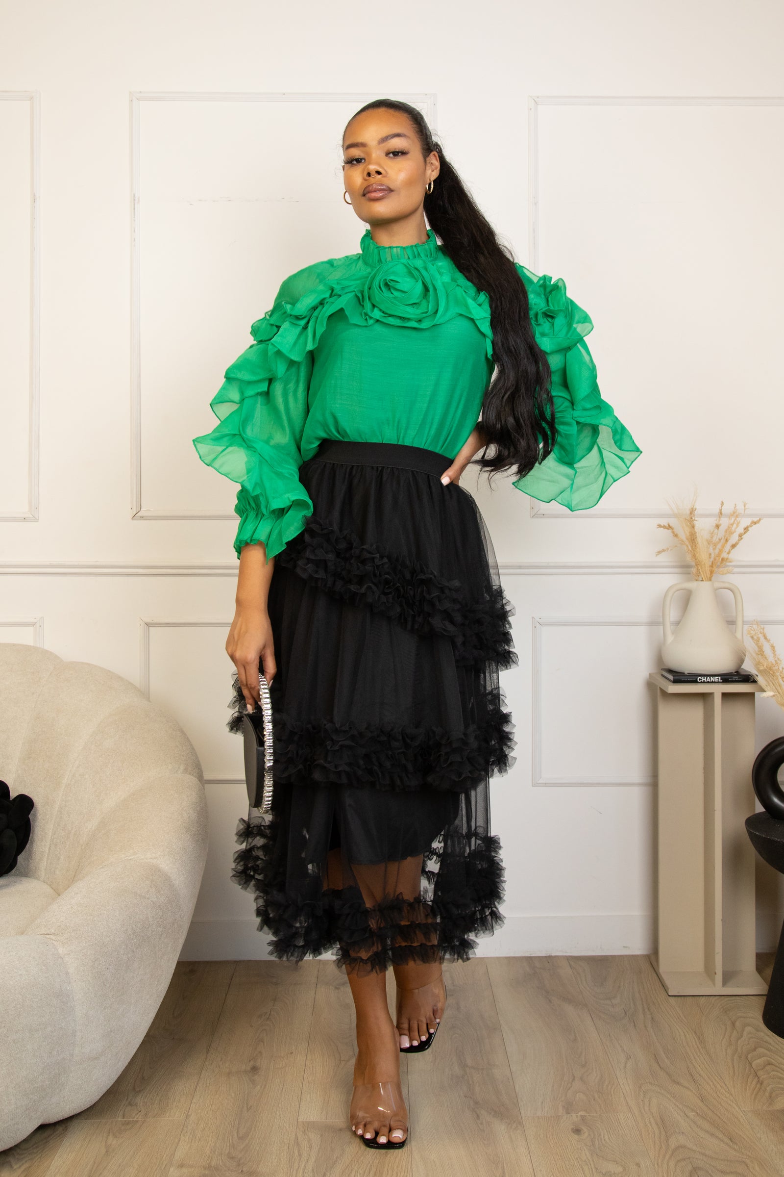 Erica Sheer Tulle Skirt