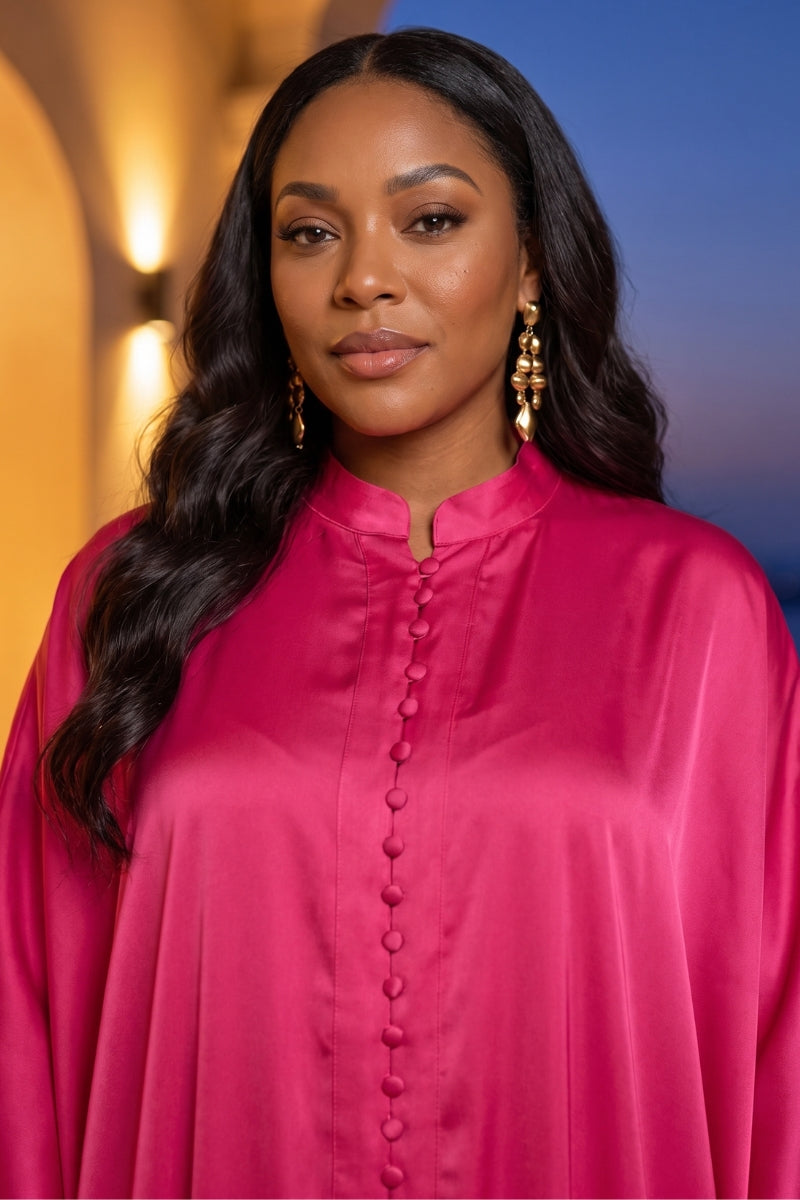 Aveline Kaftan – Hot Pink