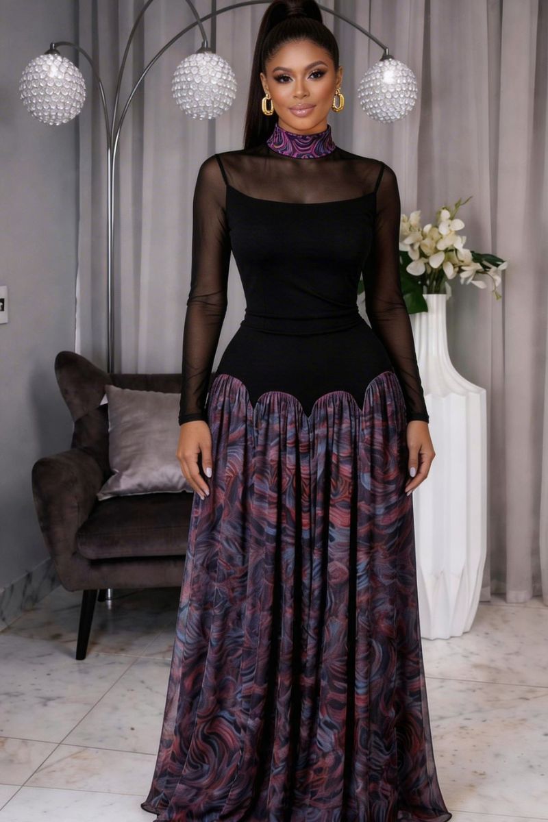 TINA LUXE FLOWY DRESS