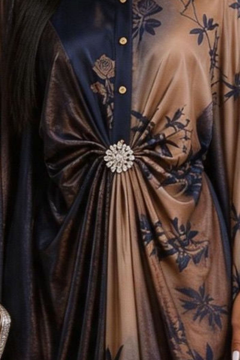 Queen Sheeba Draped Kaftan Dress