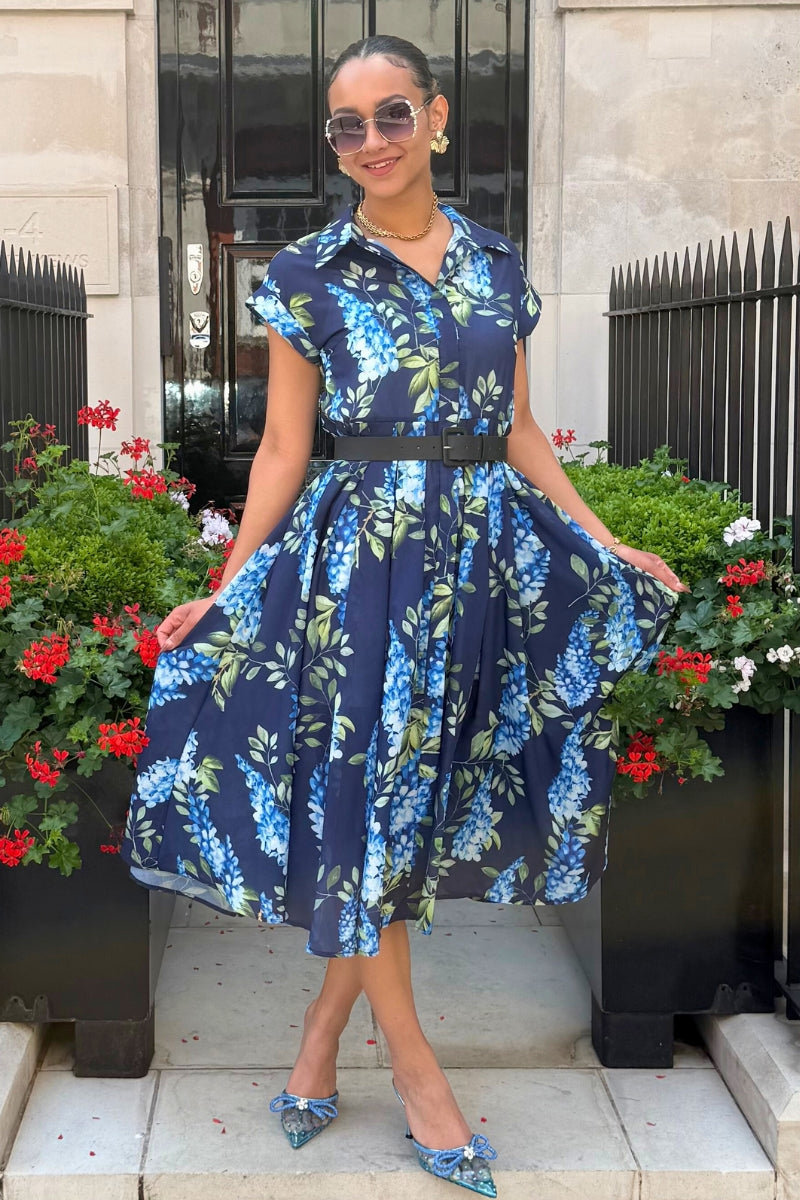 JOSELYN A LINE MIDI DRESS