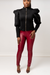 TONI GLOSSY FINISH LEGGINGS - CLARET