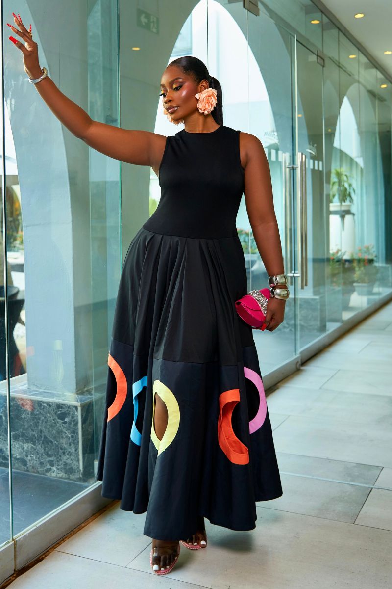 ROBYN FLOWY STATEMENT MAXI DRESS