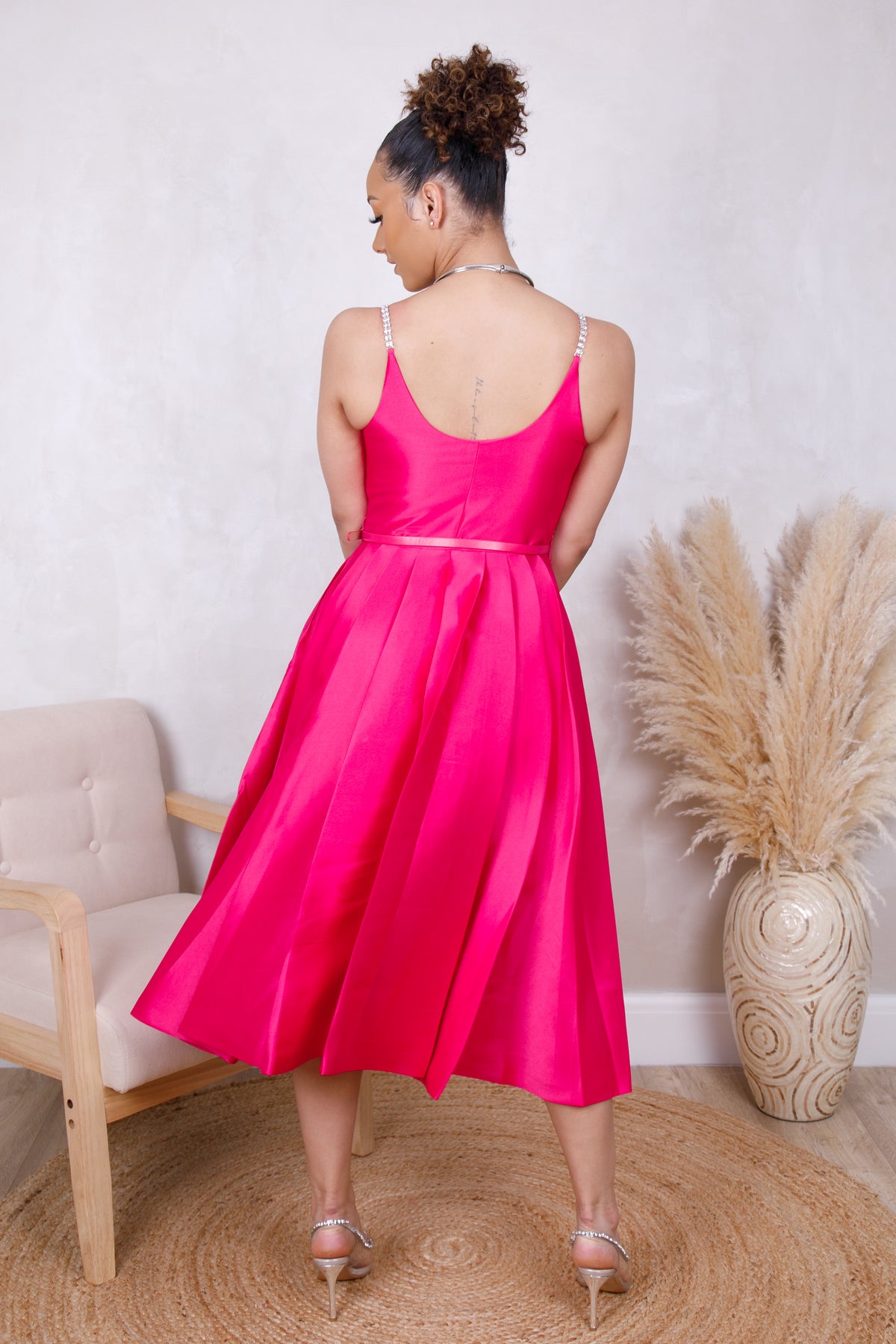 ROSE SATIN DRESS