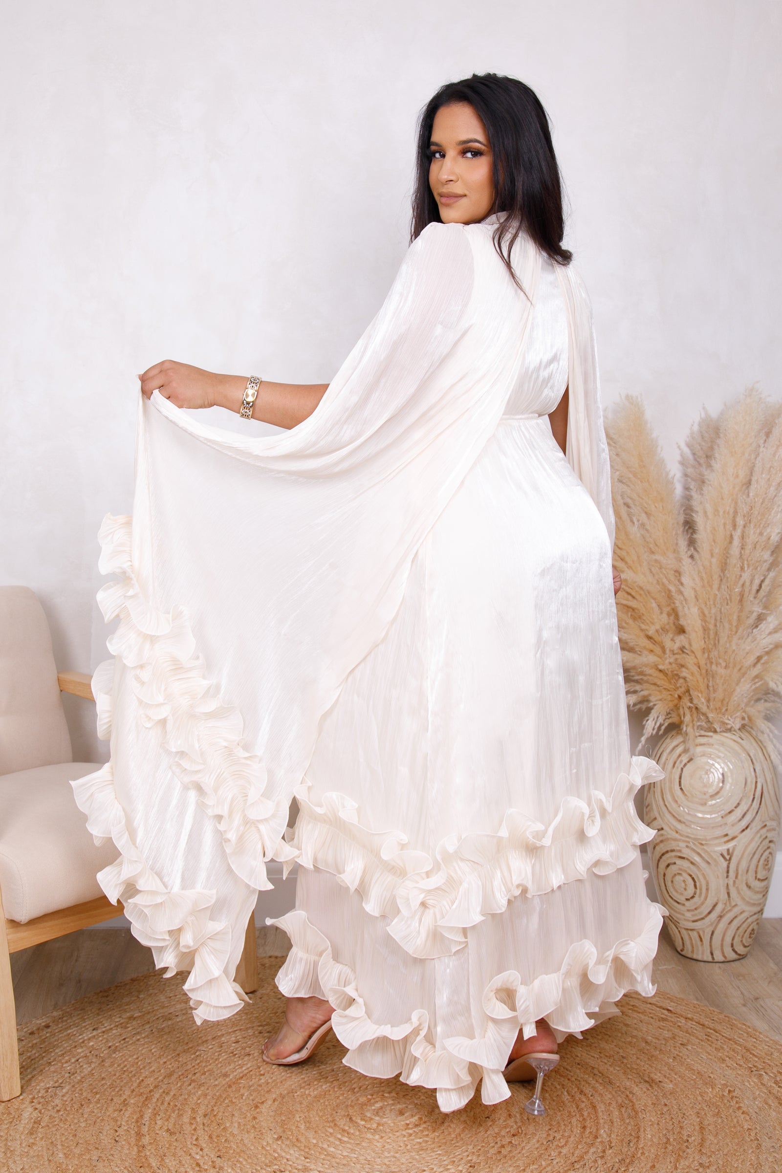 THE ISOLDE RUFFLE GOWN