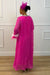 LUXE ALLURE PLEATS LONG DRESS (PINK)