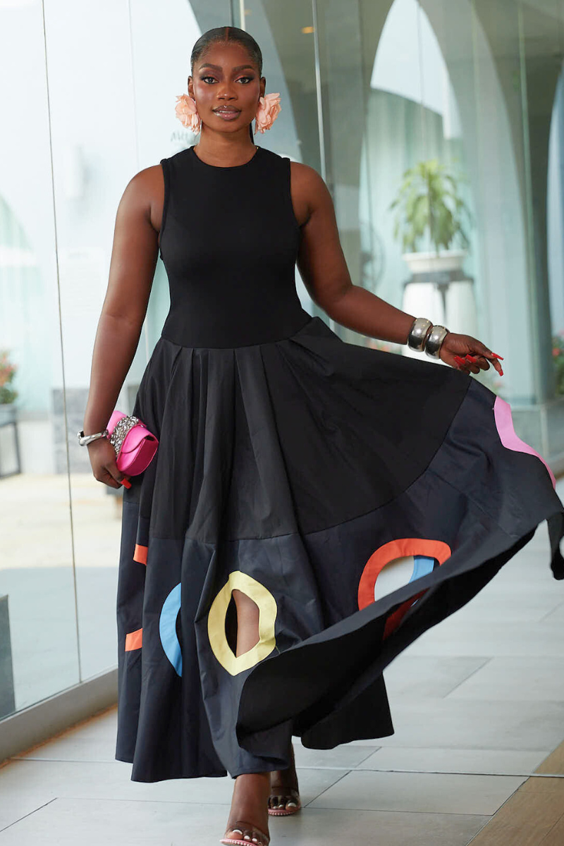 ROBYN FLOWY STATEMENT MAXI DRESS