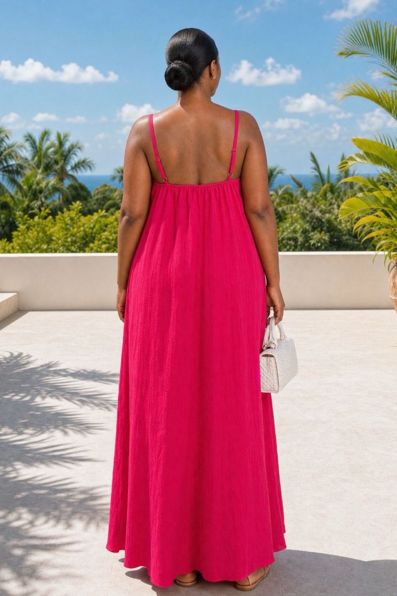 Floral Maxi Dress - Pink