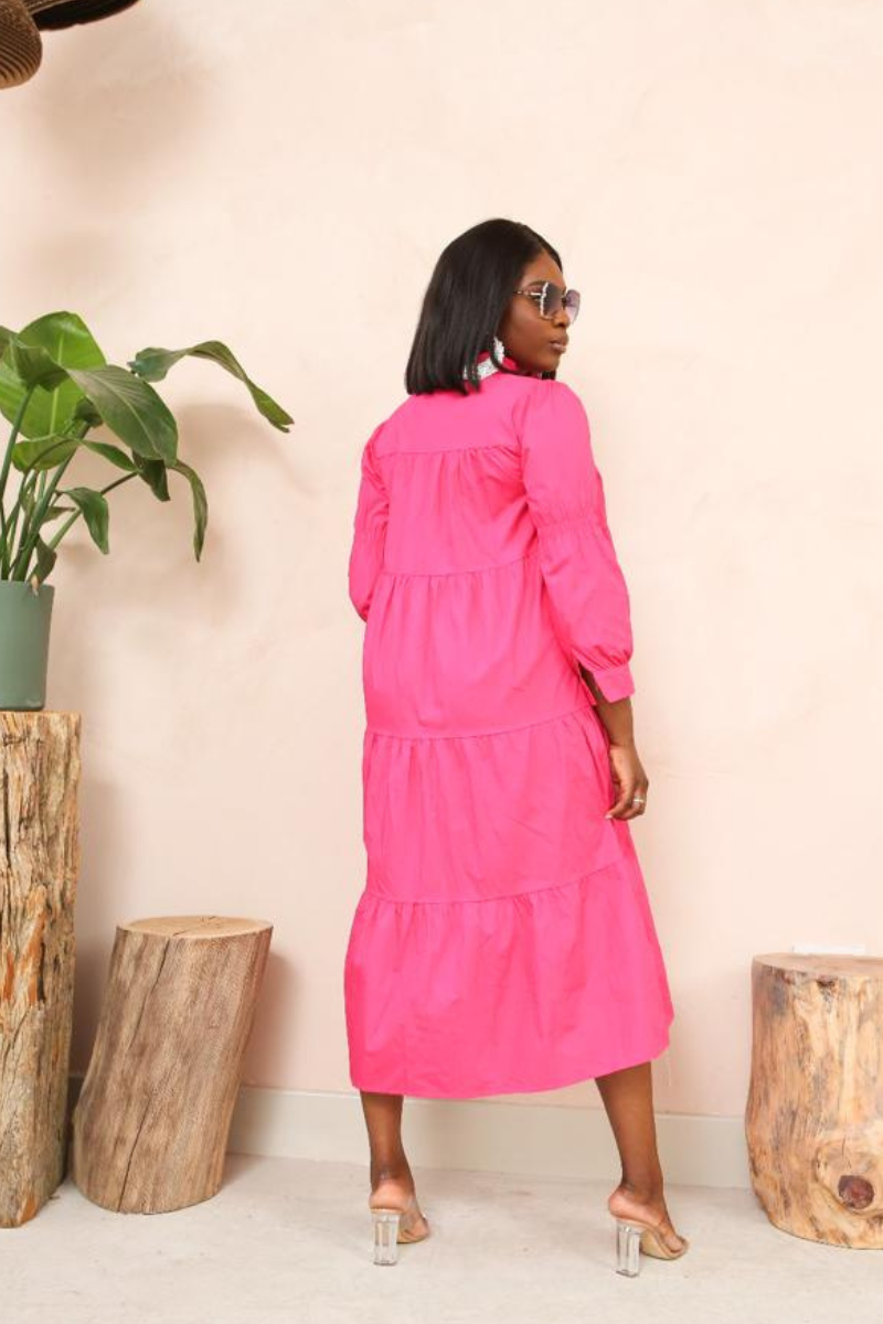 MARRAKESH SUMMER DRESS PINK