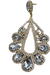 LARGE RHINESTONE DROP EARRINGS-  AVAILABLE IN 3 COLOURS