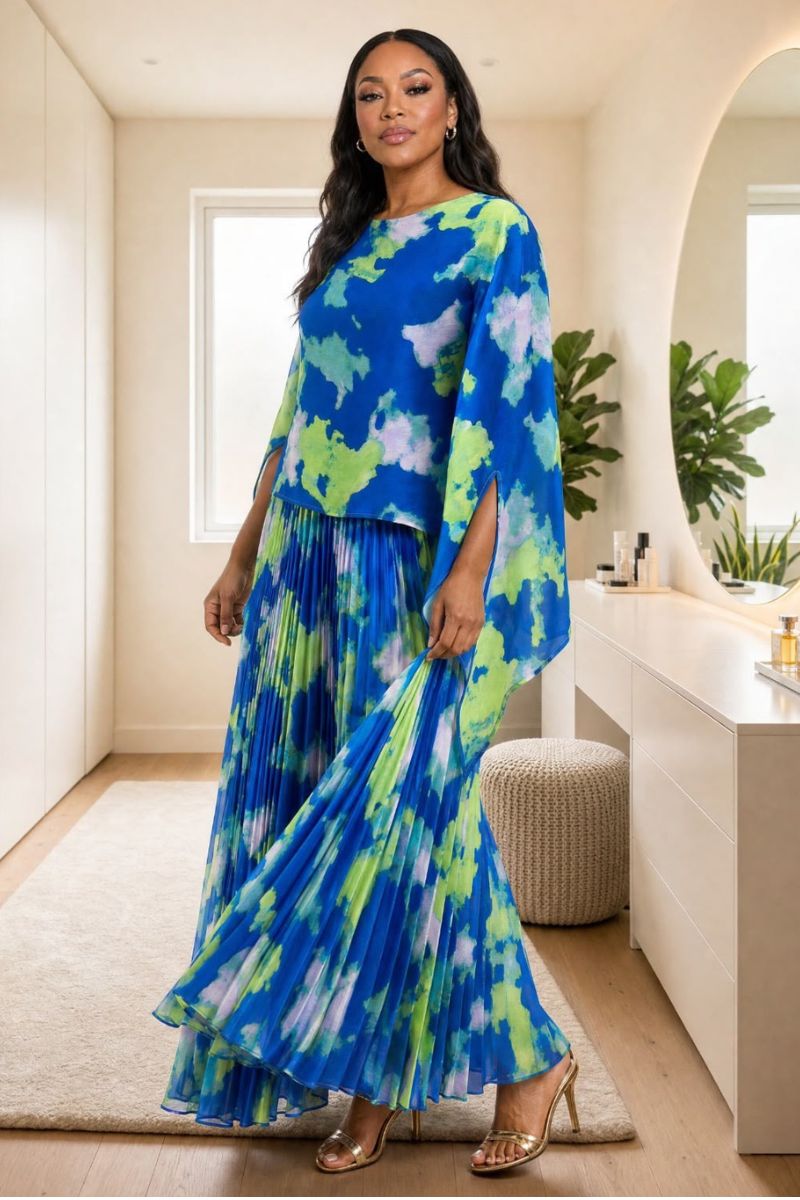 Ada Cloud Print Skirt Co-ord