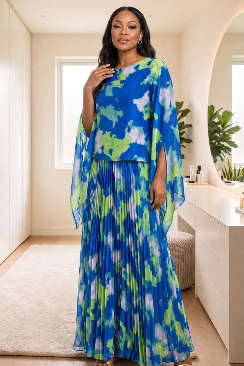 Ada Cloud Print Skirt Co-ord