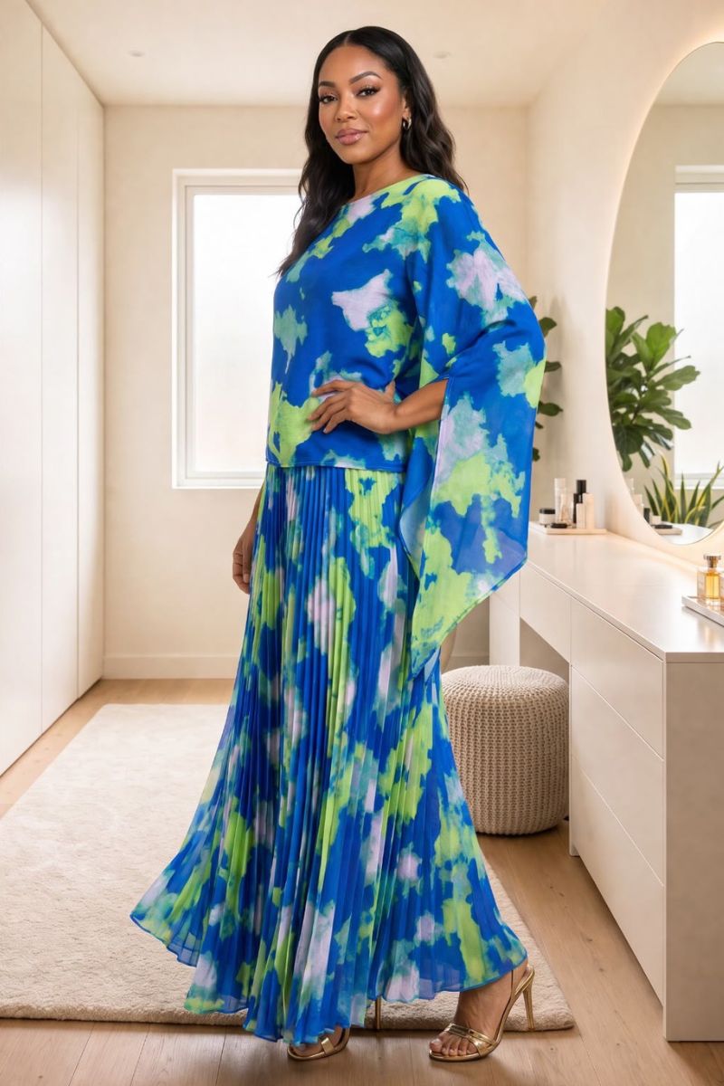 Ada Cloud Print Skirt Co-ord