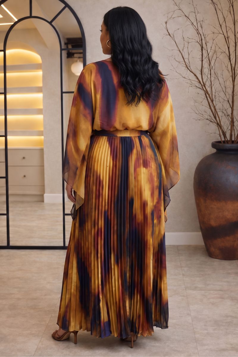 Amber Cloud Print Skirt Co-ord
