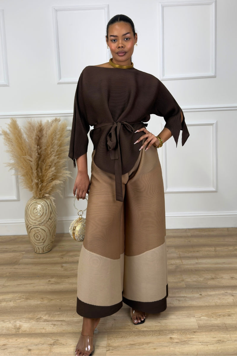 SERENITY TROUSERS SET WITH BELT