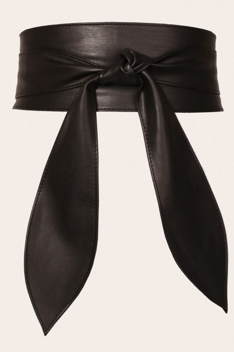 Sienna Faux Leather Obi Wrap Belt