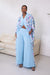 AREWA KAFTAN & TROUSERS SET - SKY BLUE