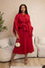 OGE 2 PCS DRESS SET - WINE