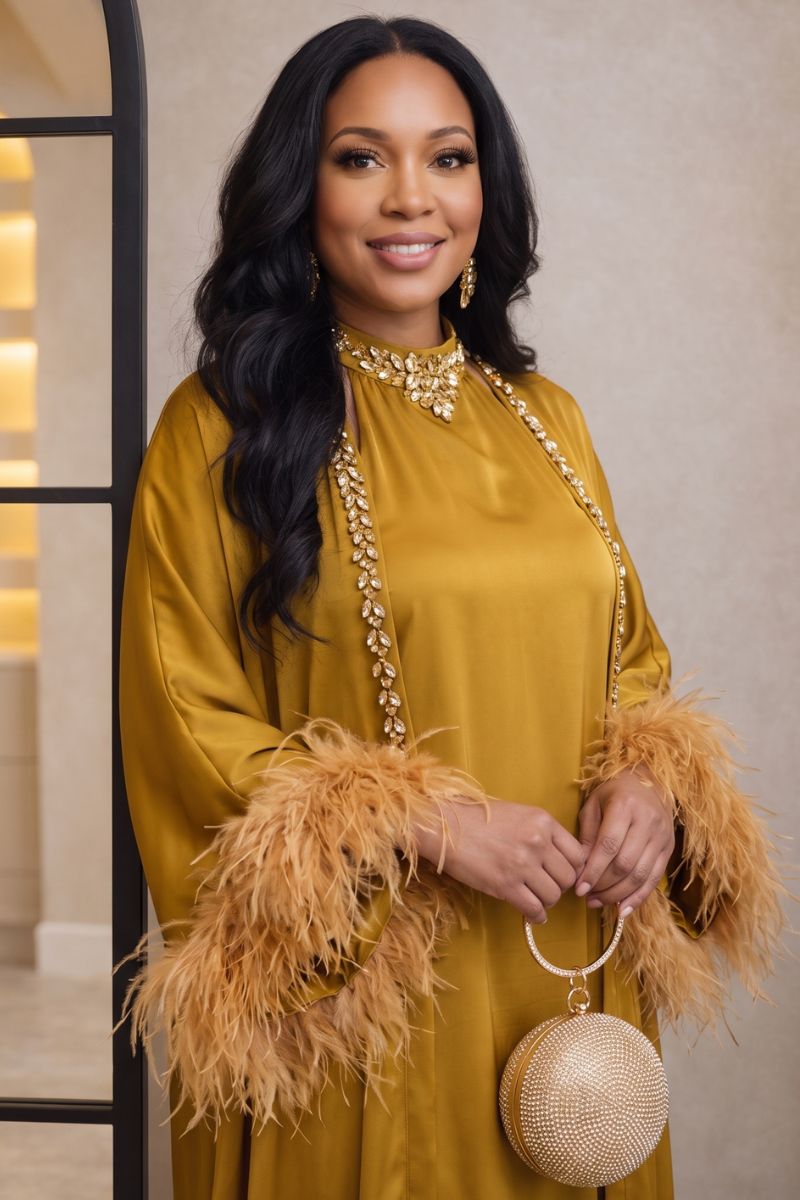 Princess Kaftan Dress Duster Set