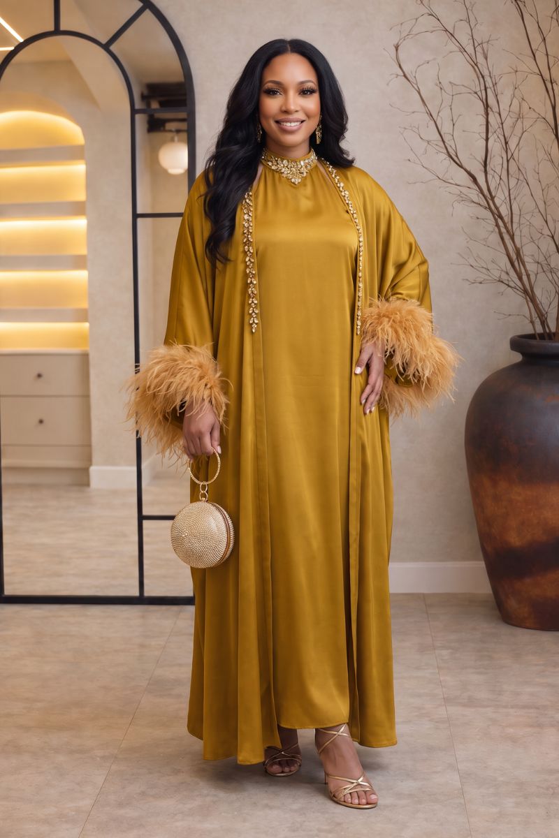 Princess Kaftan Dress Duster Set