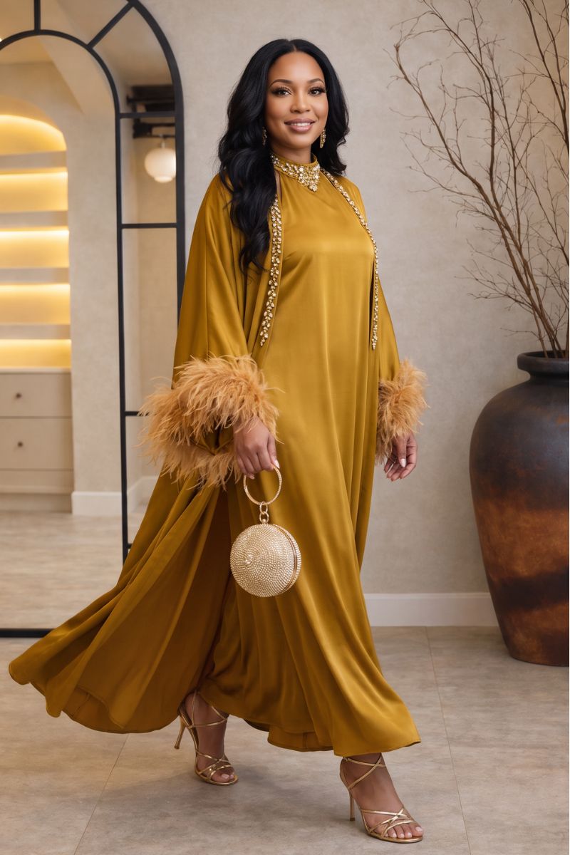 Princess Kaftan Dress Duster Set