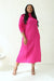 GODDESS PLEATED DRESS - PINK