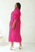 GODDESS PLEATED DRESS - PINK