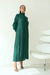 GODDESS PLEATED DRESS - GREEN