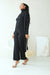 ANNA LUXE KNIT 3 PCS CO-ORDS - BLACK