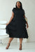 PARIS RUFFLE DRESS - BLACK