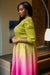 OUEEN OMBRE DRESS - YELLOW - PINK