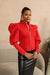 CARRINGTON PUFF SLEEVES TOP - RED