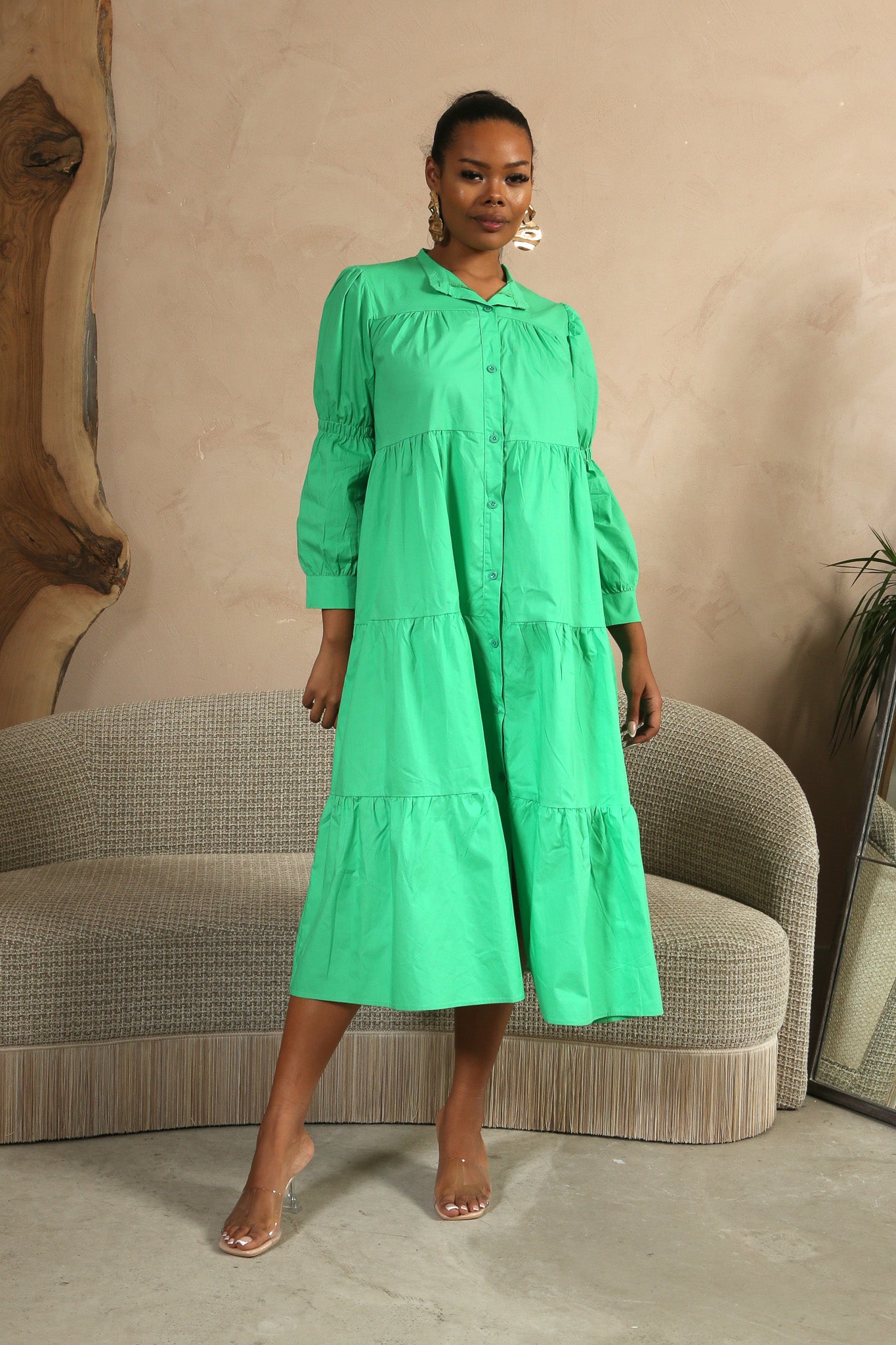 MARRAKESH SUMMER DRESS GREEN