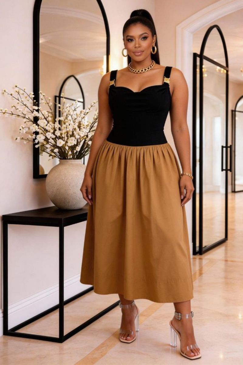 Noir Elan Corset Dress