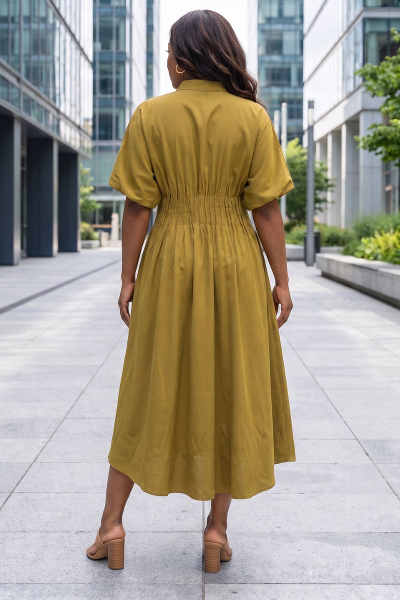 Gabriella Dress - Mustard