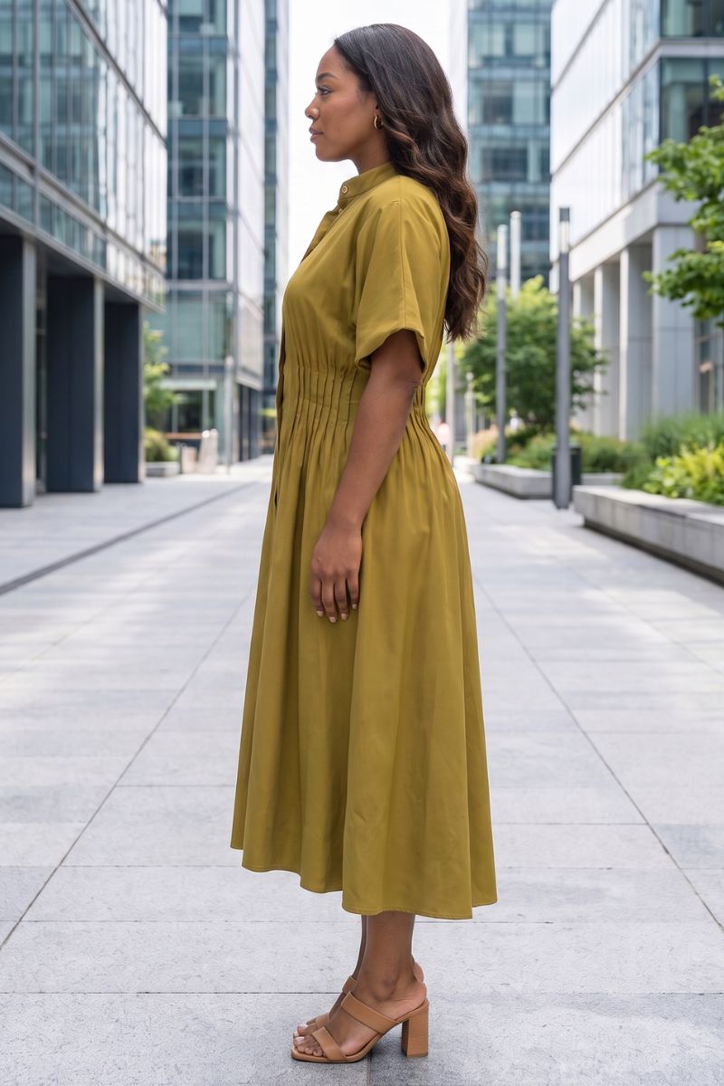 Gabriella Dress - Mustard