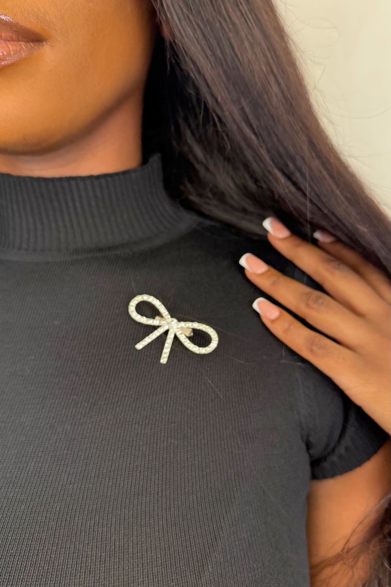 SCENIC PRINT SKIRT & BLACK TOP SET