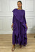 STEPHANIE RUFFLE DRESS - PURPLE