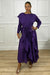 STEPHANIE RUFFLE DRESS - PURPLE