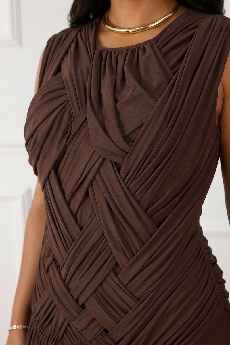 THE SIENNA WOVEN ELEGANCE GOWN