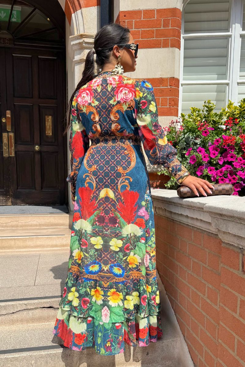 THE VALENTINA BAROQUE MAXI DRESS