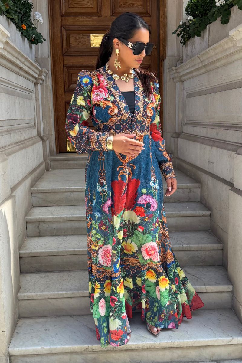 THE VALENTINA BAROQUE MAXI DRESS